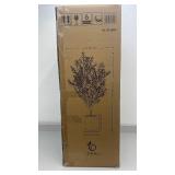 Lifelike 6.5 ft Artificial Olive Tree with Planter
