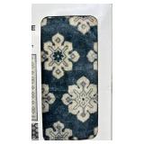 Wyatt & Ash Machine Washable Area Rug 5ft 3in x 7ft 5in Navy Beatrice