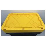 Set of 3 Greenmade 27 Gallon Storage Totes with Yellow Lids