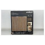 Artika Sonolok Sound Absorbing Slatted Panel Kit, Walnut Finish, Pack of 4