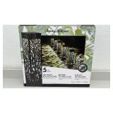 Tommy Bahama 5-Pack LED Solar Bollard Lights