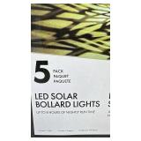 Tommy Bahama 5-Pack LED Solar Bollard Lights
