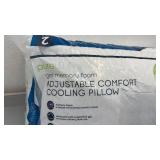 PureLux Gel Memory Foam Adjustable Comfort Cooling Pillows, Queen, 2 Pack