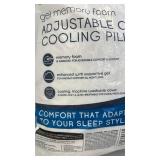 PureLux Gel Memory Foam Adjustable Comfort Cooling Pillows, Queen, 2 Pack