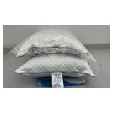 PureLux Gel Memory Foam Adjustable Comfort Cooling Pillows, Queen, 2 Pack