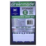 Set of 4 Greenmade 12-Gallon Professional Grade Storage Boxes