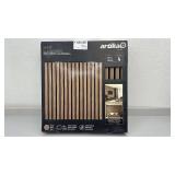 Artika Sonduk Sound Absorbing Slatted Panel Kit, Walnut, 4 Panels