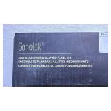 Artika Sonduk Sound Absorbing Slatted Panel Kit, Walnut, 4 Panels