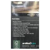 Artika Sonduk Sound Absorbing Slatted Panel Kit, Walnut, 4 Panels