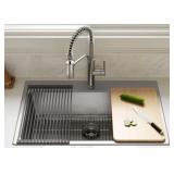 Kohler Provo 33" Dual Mount Single-bowl Workstation Kitchen Sink Kit