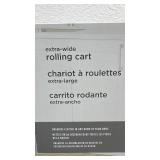 Neatfreak Extra-Wide Rolling Cart with 3 Shelves