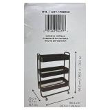Neatfreak Extra-Wide Rolling Cart with 3 Shelves