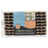 Golden Select Composite Deck Tiles Box, 7.75 sq ft Coverage
