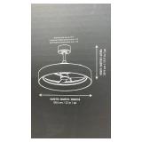 Artika Austin LED Ceiling Fan with Remote, 23 Inch Diameter