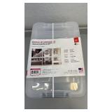Set of 4 IRIS 12.9 QT Buckle-Up Storage Boxes with Lids