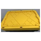 Set of 3 Greenmade 27 Gallon Professional Grade Storage Box with Yellow Lid