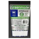Set of 3 Greenmade 27 Gallon Professional Grade Storage Box with Yellow Lid