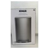 Kohler 13 Gallon Stainless Steel Step Trash Can with Lid and Liner