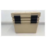 Set of 3 Heavy-Duty 44 Quart WeatherPro Storage Bins with Lids