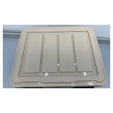 Set of 3 Heavy-Duty 44 Quart WeatherPro Storage Bins with Lids