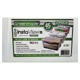 Set of 3 Greenmode Instaview 45 Quart Multi-Use Storage Bins