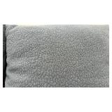 Set of two muted blue decorative pillows