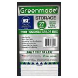 Set of 3 Greenmade 27 Gallon Professional Grade Storage Totes with Snap-Tight Lids