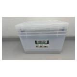 Greenmade InstaView 45 Quart Multi-Use Storage Totes 3 Pack