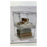 2-Pack Collapsible Clear Storage Bins and Organizers