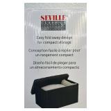 Seville Classics Foldable Trunk Bench Ottoman with Storage