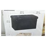 Seville Classics Foldable Trunk Bench Ottoman with Storage