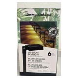 Tommy Bahama 6-Pack LED Solar Path Lights, Die-Cast Aluminum