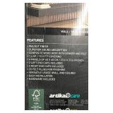 Artika Sonolok Sound-Absorbing Slatted Panel Kit, Walnut Finish, Pack of 4