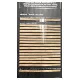 Artika Sonolok Sound-Absorbing Slatted Panel Kit, Walnut Finish, Pack of 4