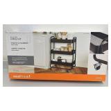 Neatfreak Extra-Wide 3-Tier Rolling Cart with Black Finish