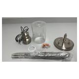 Brushed Nickel Pendant Light Fixture Parts Set