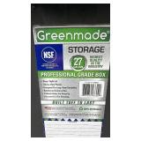 Set of 3 Greenmade 27 Gallon Professional Grade Storage Tote with Snap-Tight Lid
