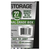 Set of 3 Greenmade 27 Gallon Professional Grade Storage Tote with Snap-Tight Lid