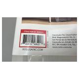 Set of 4 IRIS USA Buckle Up Plastic Storage Boxes 12.9 QT