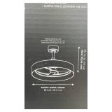 Artika Austin 23 in LED Ceiling Fan with Remote Control