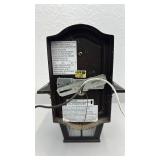 Outdoor Wall Mount Lantern Light Fixture with Seeded Glass Panels