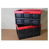 Pair of Greenmade InstaCrate 12-Gallon Collapsible Storage Bins
