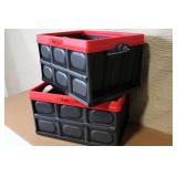 Pair of Greenmade InstaCrate 12-Gallon Collapsible Storage Bins