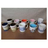 Set of 10 Starbucks City Mugs World Collection