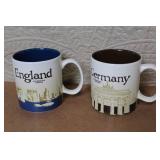 Set of 10 Starbucks City Mugs World Collection