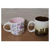 Set of 10 Starbucks City Mugs World Collection