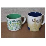 Collection of 10 Starbucks City Series Mugs and Mini Demitasse Cups