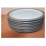 Arrow Stone Blue Gray Ceramic Dinnerware Set with Mugs and Plates