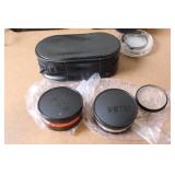 Vintage Petri 7s and Canon Sure Shot Cameras with Lenses and Accessories