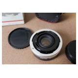 Vintage Petri 7s and Canon Sure Shot Cameras with Lenses and Accessories